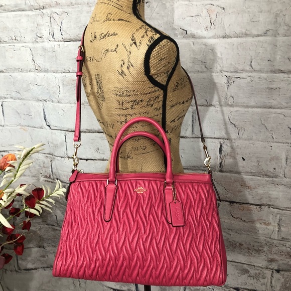 Coach Handbags - Coach Morgan in Patchwork Twist Dahlia Leather